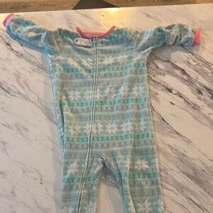 Cozy Blue and Pink Kids One Piece